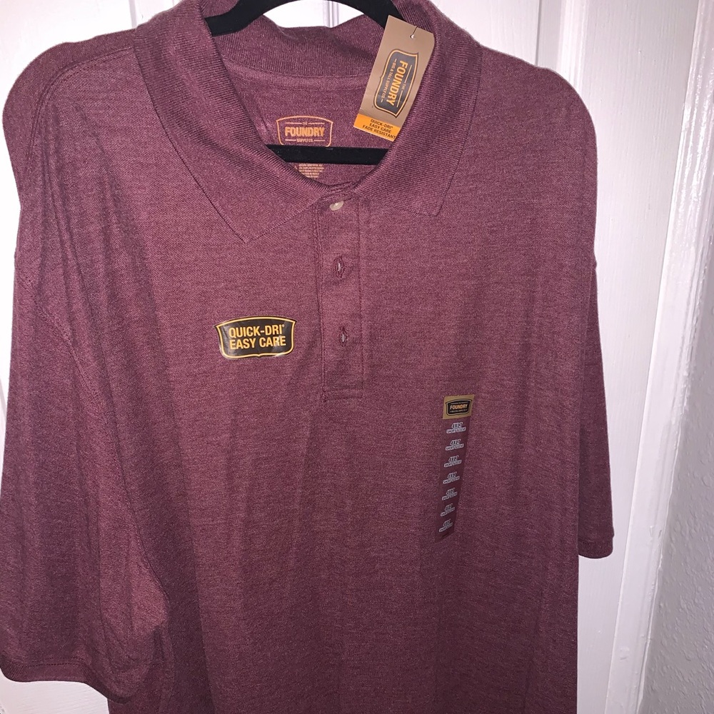 New men polo burgundy color size 4XLT